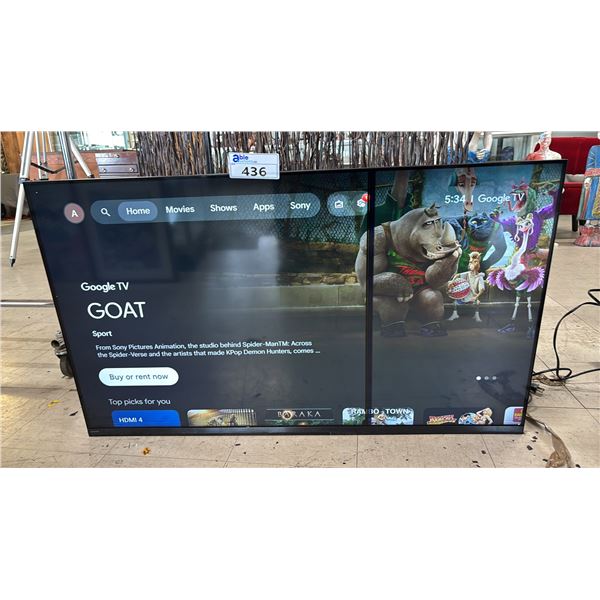 SONY BRAVIA 50" 4K ULTRA SMART TV *NO STAND/NO REMOT/VERTICAL DEAD PIXEL LINE*