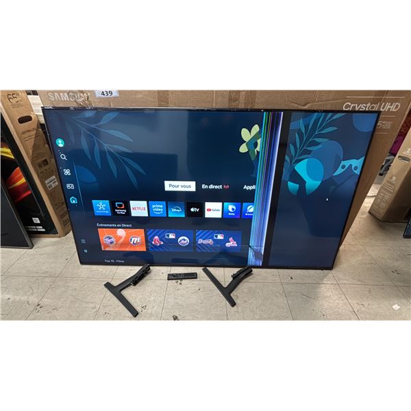 SAMSUNG 65" CRYSTAL UHD DU6900 4K TIZEN OS SMART TV *SCREEN SEPARATING FROM TV/BAD SCREEN ISSUES*