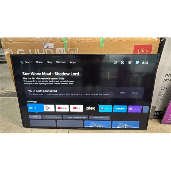 SONY 65" 4K ULTRA HD SMART LED TV WITH STAND, REMOTE & BOX