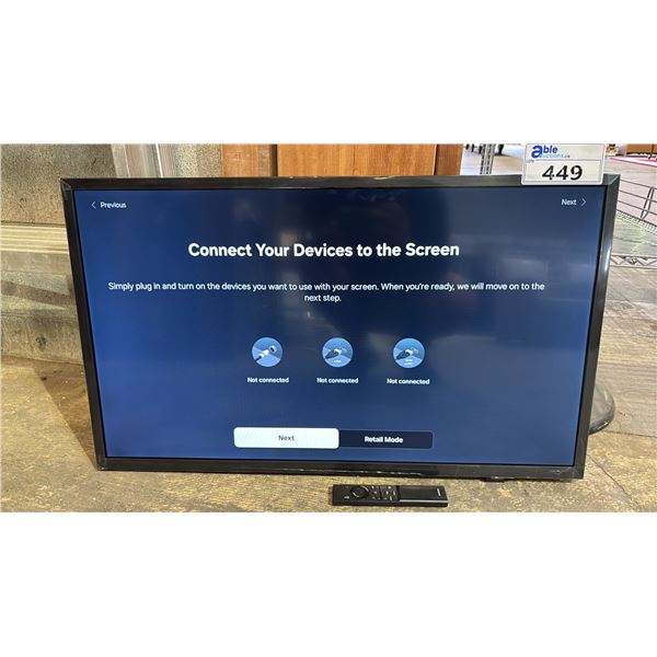 SAMSUNG 32" LED HD TIZEN SMART TV WITH REMOTE & BOX *NO STAND*