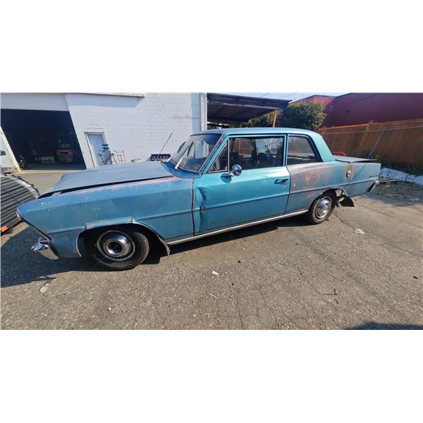 1967 CHEVROLET ACADIAN, 2DR COUPE, BLUE VIN 1131171105259
