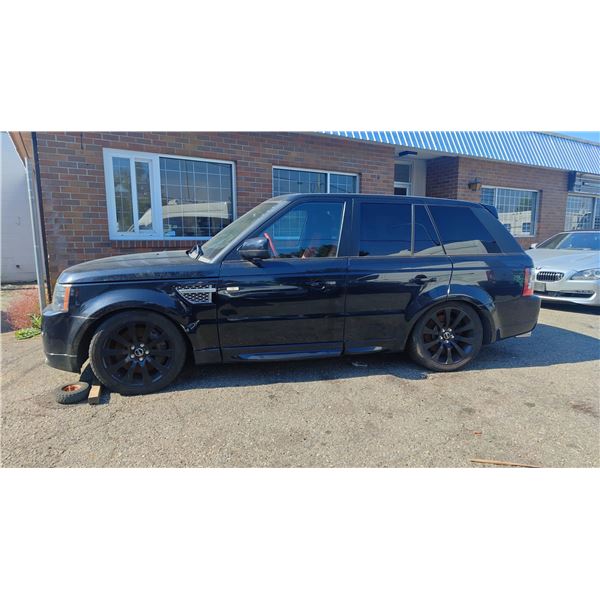 2012 LAND ROVER RANGE ROVER AUTOBIOGRAPHY SPORT, 4DR SUV, BLACK, VIN SALSP2E49CA732596,