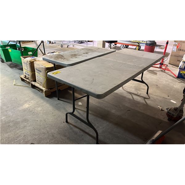 (2) PORTABLE FOLDING TABLES