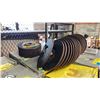 Image 2 : SHELF OF *NEW* KLINGSPOR KRONENFLEX A 30 M SPECIAL GRINDING DISCS: 5" X 1/4" X 7/8"