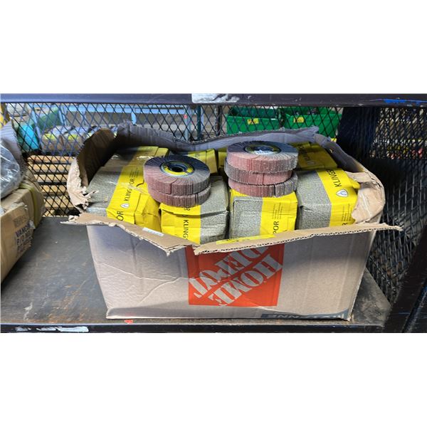 CASE OF *NEW* KLINGSPOR SM 611W ABRASIVE MOPS: 6 X 1  X 1 
