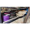 Image 5 : (2) SHELVES OF VEHICLE RAMPS & ASSORTED HOSES