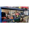 Image 1 : SHELF OF ASSTD. CORDED TOOLS: SANDERS, JIGSAW, CIRCULAR SAW, PLUNGE ROUTER, DRILL BITS & MORE