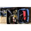 Image 3 : (4) LARGE TOTES & CONTENTS: AIR PUMP, PAINT SUPPLIES, SOCKET SET, FASTENERS & MORE