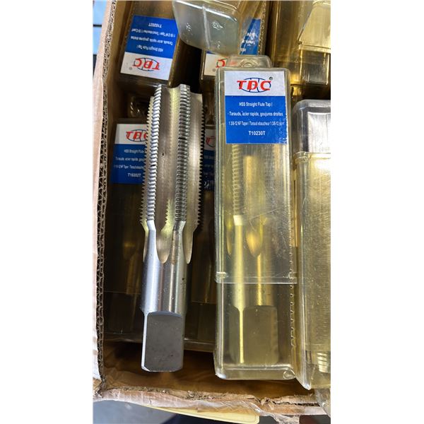 CASE OF *NEW* TDC HSS STRAIGHT FLUTE TAPS: 1 3/8-12 NF TAPER/T10230T