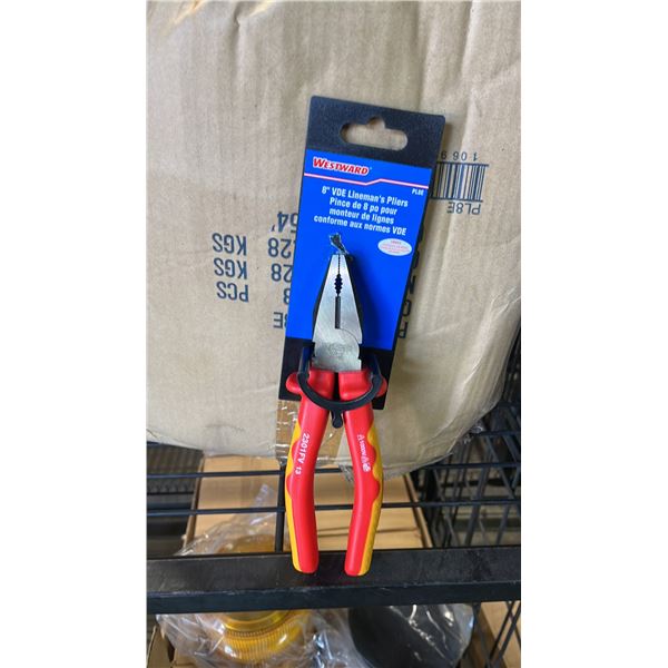 CASE OF *NEW* WESTWARD 8" VDE LINEMAN'S PLIERS