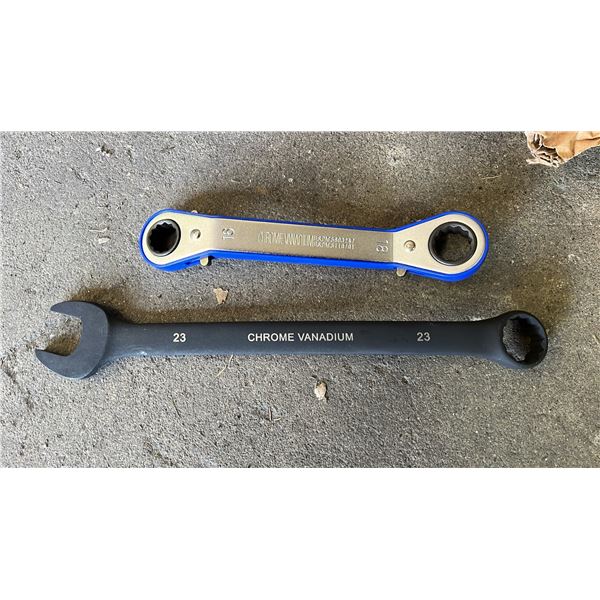 CASE OF *NEW* WESTWARD 23MM COMBINATION WRENCHES & 16MM/18MM REVERSIBLE RATCHETING WRENCHES