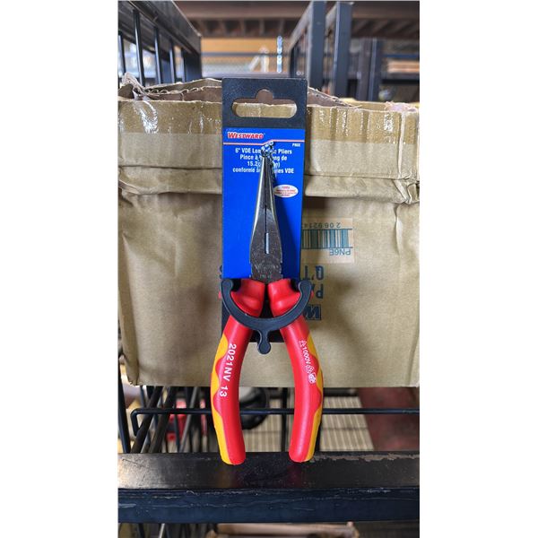 (5) BOXES OF *NEW* WESTWARD 8" VDE LONG NOSE PLIERS