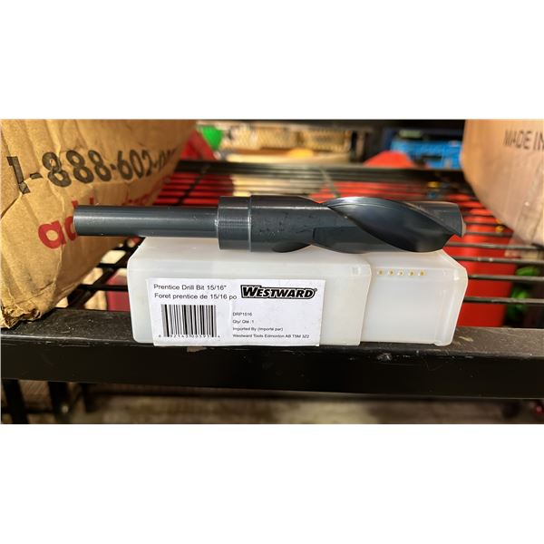 BOX OF *NEW* WESTWARD 15/16" PRENTICE DRILL BITS