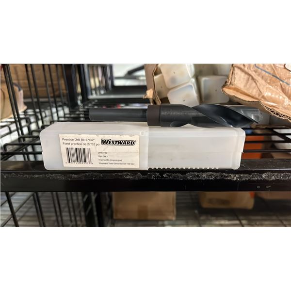 BOX OF *NEW* WESTWARD 27/32" PRENTICE DRILL BITS