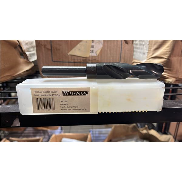 BOX OF *NEW* WESTWARD 27/32" PRENTICE DRILL BITS