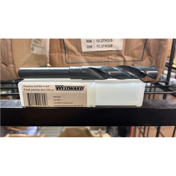 BOX OF *NEW* WESTWARD 41/64" PRENTICE DRILL BITS