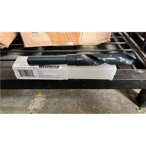 BOX OF *NEW* WESTWARD 47/64" PRENTICE DRILL BITS
