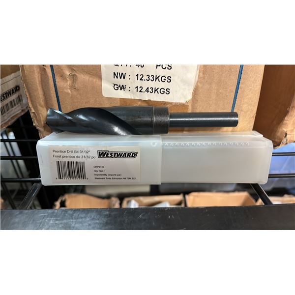 BOX OF *NEW* WESTWARD 31/32" PRENTICE DRILL BITS