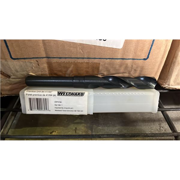 BOX OF *NEW* WESTWARD 41/64" PRENTICE DRILL BITS