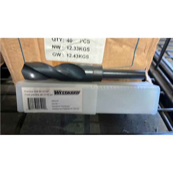 BOX OF *NEW* WESTWARD 31/32" PRENTICE DRILL BITS