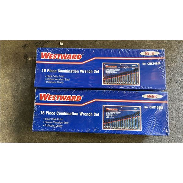 (2) *NEW SEALED* WESTWARD 16 PIECE COMBINATION WRENCH SETS