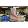 Image 1 : *NEW IN BOX* PAIR OF DAFFO MODE INDUSTRIALS MEN'S DW-908 DK. BROWN STEEL TOE WORK BOOTS: SIZE 11W