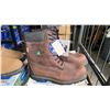 Image 1 : *NEW IN BOX* PAIR OF DAFFO MODE INDUSTRIALS MEN'S DW-908 DK. BROWN STEEL TOE WORK BOOTS: SIZE 13W