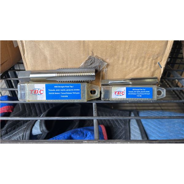 BOX OF *NEW* TDC HSS STRAIGHT FLUTE TAPS:  9/16-18 NF BOTTOM/T10110B
