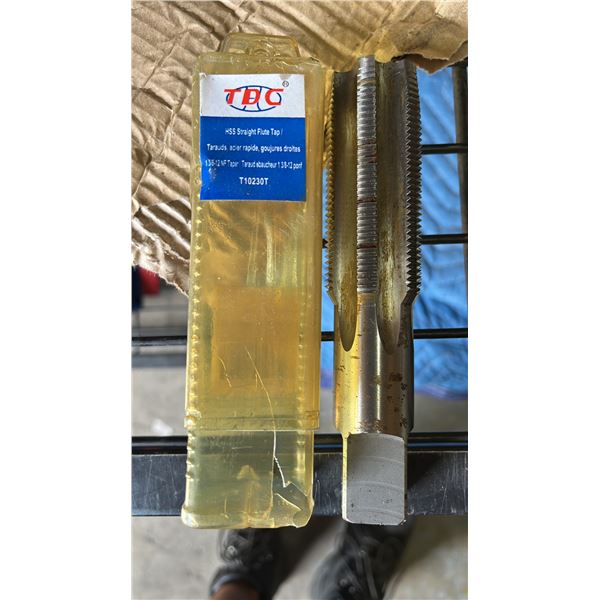CASE OF *NEW* TDC HSS STRAIGHT FLUTE TAPS: 1 3/8-12 NF TAPER/T10230T