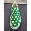 Image 3 : *NEW IN BOX* PAIR OF DISNEY SIZE 37 GREEN WITH CREAM POLKA DOTS "IT'S MICKEY" SNEAKERS