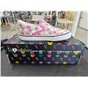 Image 1 : *NEW IN BOX* PAIR OF DISNEY SIZE 36 GREY W/ PINK & WHITE POLKA DOTS "IT'S MICKEY" SNEAKERS