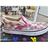 Image 2 : *NEW IN BOX* PAIR OF DISNEY SIZE 37 GREY W/ PINK & WHITE POLKA DOTS "IT'S MICKEY" SNEAKERS