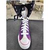 Image 5 : *NEW IN BOX* PAIR OF SIZE 36 PURPLE HELLO KITTY HIGH TOP SNEAKERS