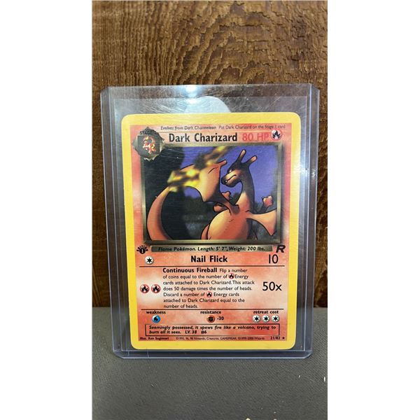1ST EDITION DARK CHARIZARD #21/82 POKEMON CARD