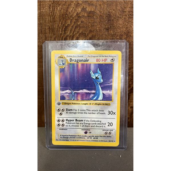 1ST EDITION DRAGONAIR #18/102 POKEMON CARD
