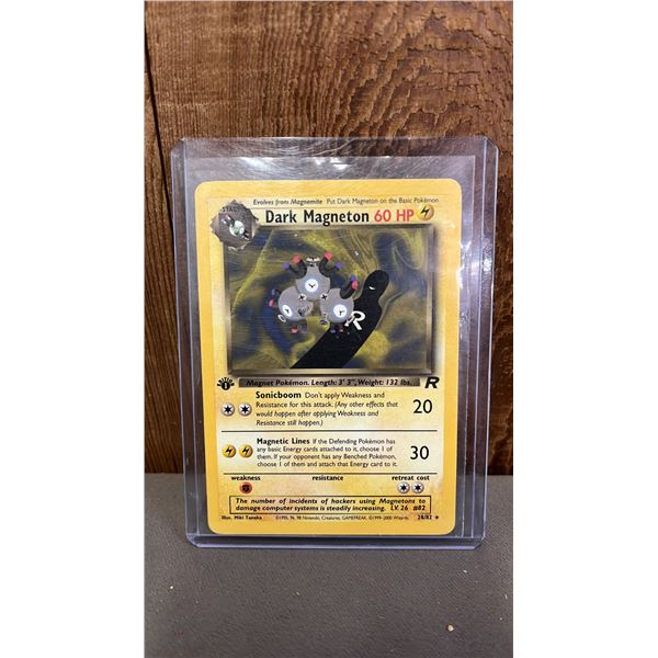 1ST EDITION DARK MAGNETON #28/82 POKEMON CARD