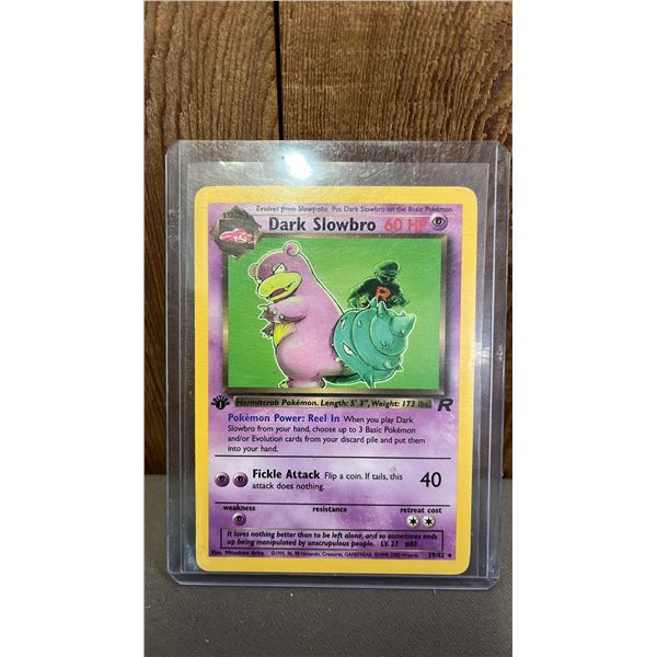 1ST EDITION DARK SLOWBRO #29/82 POKEMON CARD
