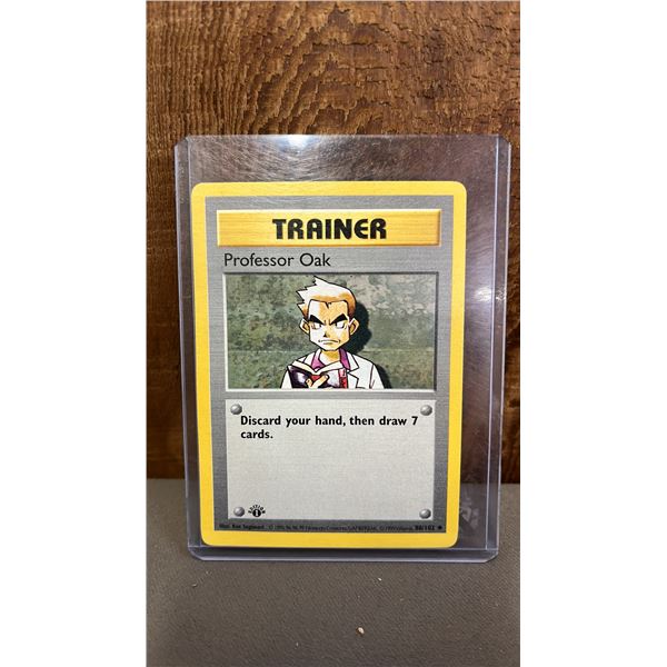 1ST EDITION TRAINER PROFESSOR OAK #88/102 POKEMON CARD