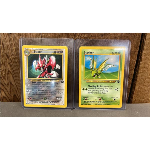 SCYTHER #45 PROMO POKEMON CARD & SCIZOR #33 PROMO POKEMON CARD