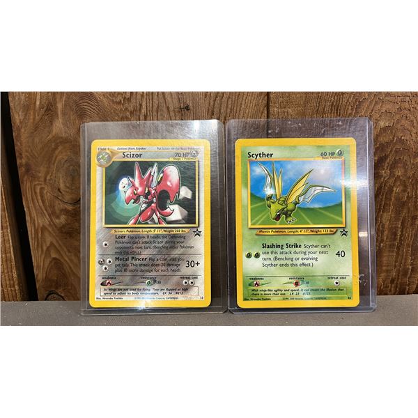 SCYTHER #45 PROMO POKEMON CARD & SCIZOR #33 PROMO POKEMON CARD