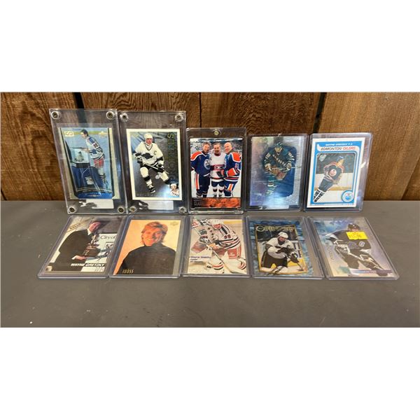 (10) ASSORTED WAYNE GRETZKY HOCKEY CARDS