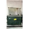 Image 3 : RUBBERMAID ACTION PACKER, LARGE MOBILE TOTE & (2) LARGE PLASTIC TOTES *ALL EMPTY*