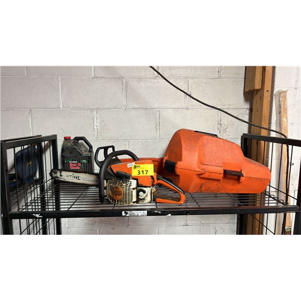 STIHL MS 230 GAS CHAINSAW WITH CASE & LASER PREMIUM BAR & CHAIN OIL