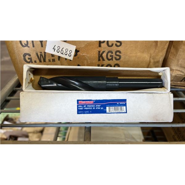 BOX OF *NEW* WESTWARD 47/64" PRENTICE DRILL BITS