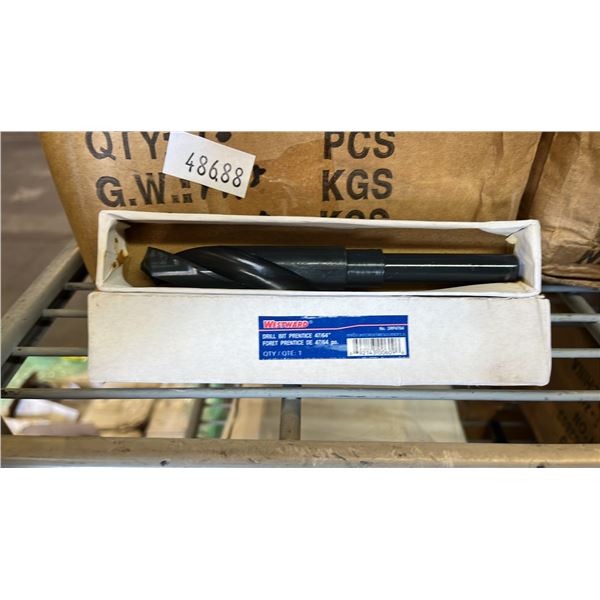 BOX OF *NEW* WESTWARD 47/64" PRENTICE DRILL BITS