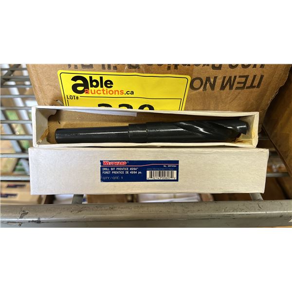 BOX OF *NEW* WESTWARD 43/64" PRENTICE DRILL BITS