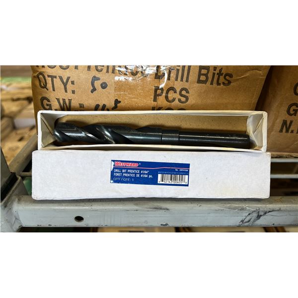 BOX OF *NEW* WESTWARD 41/64" PRENTICE DRILL BITS