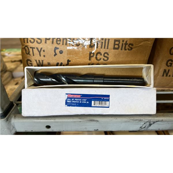 BOX OF *NEW* WESTWARD 41/64" PRENTICE DRILL BITS