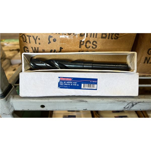 BOX OF *NEW* WESTWARD 41/64" PRENTICE DRILL BITS