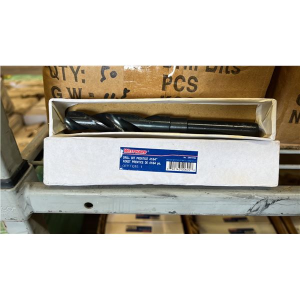 BOX OF *NEW* WESTWARD 41/64" PRENTICE DRILL BITS